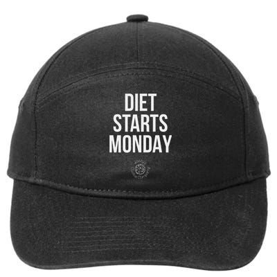 Diet Starts Monday 7-Panel Snapback Hat