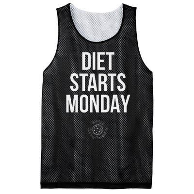 Diet Starts Monday Mesh Reversible Basketball Jersey Tank