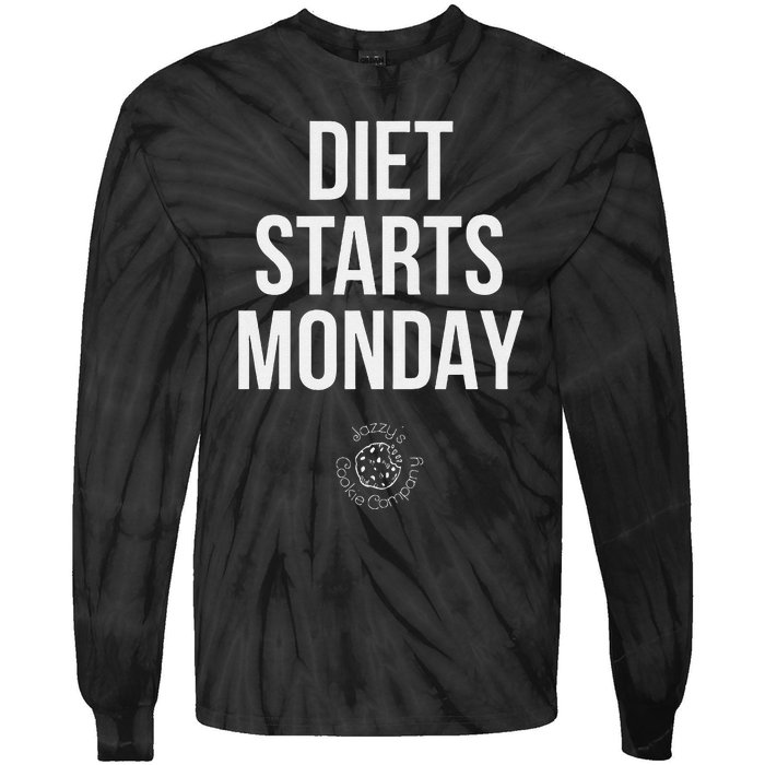 Diet Starts Monday Tie-Dye Long Sleeve Shirt