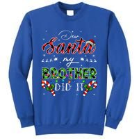 Dear Santa My Brother Did It Funny Christmas Pajama Gift Sweatshirt