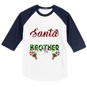 Dear Santa My Brother Did It Funny Christmas Pajama Gift Baseball Sleeve Shirt