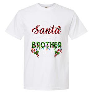 Dear Santa My Brother Did It Funny Christmas Pajama Gift Garment-Dyed Heavyweight T-Shirt