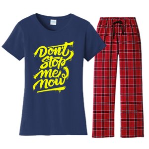 DonT Stop Me Now Women's Flannel Pajama Set