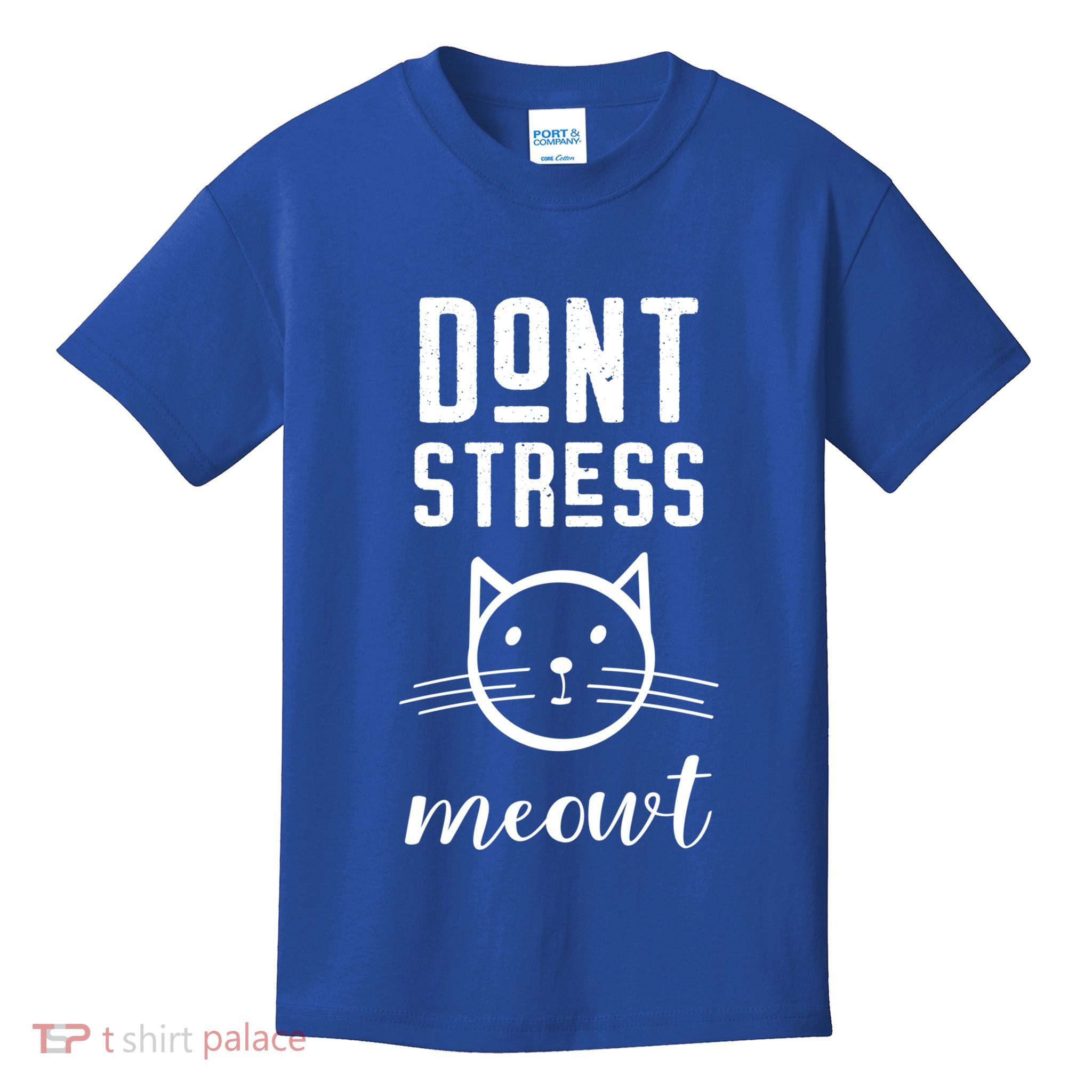 Don't Stress Meowt Gift Funny Theme Gift Kids T-Shirt