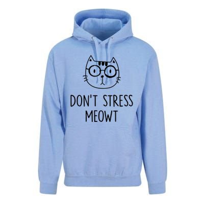 Don't Stress Meowt Meaningful Gift Mother Mom Great Gift Unisex Surf Hoodie