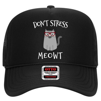 Don't Stress Meowt Funny Cat Lover Gift Trucker Hat