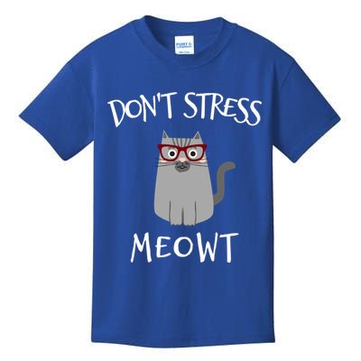 Don't Stress Meowt Funny Cat Lover Gift Kids T-Shirt