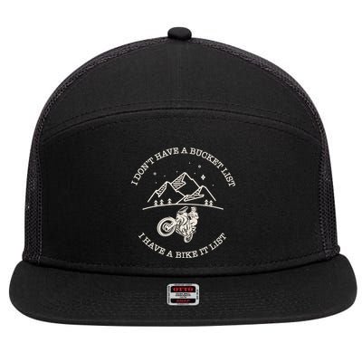 Dual Sport Motorcycle Adventure Rider Moto 7 Panel Mesh Trucker Snapback Hat