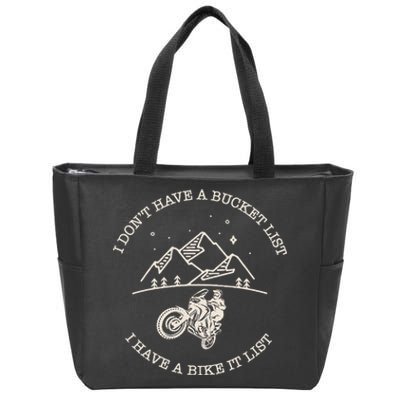 Dual Sport Motorcycle Adventure Rider Moto Zip Tote Bag