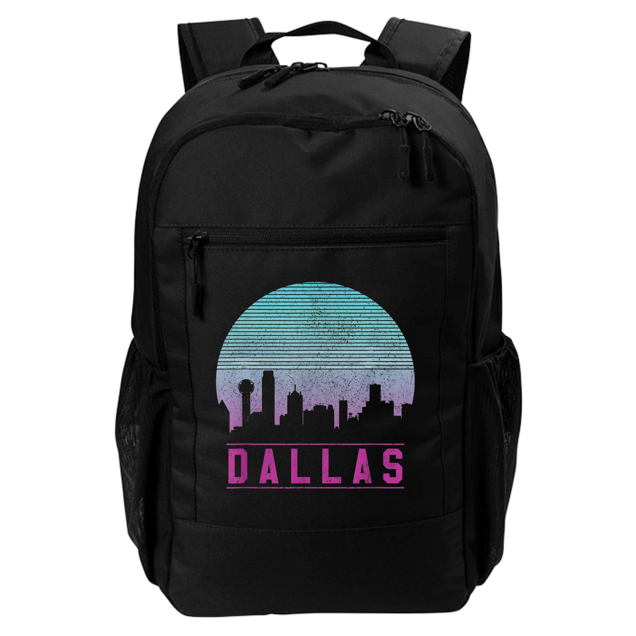 Dallas Skyline Meaningful Gift Vintage Retro Texas Gift Meaningful Gift Backpack
