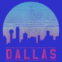 Dallas Skyline Meaningful Gift Vintage Retro Texas Gift Meaningful Gift Long Sleeve Shirt