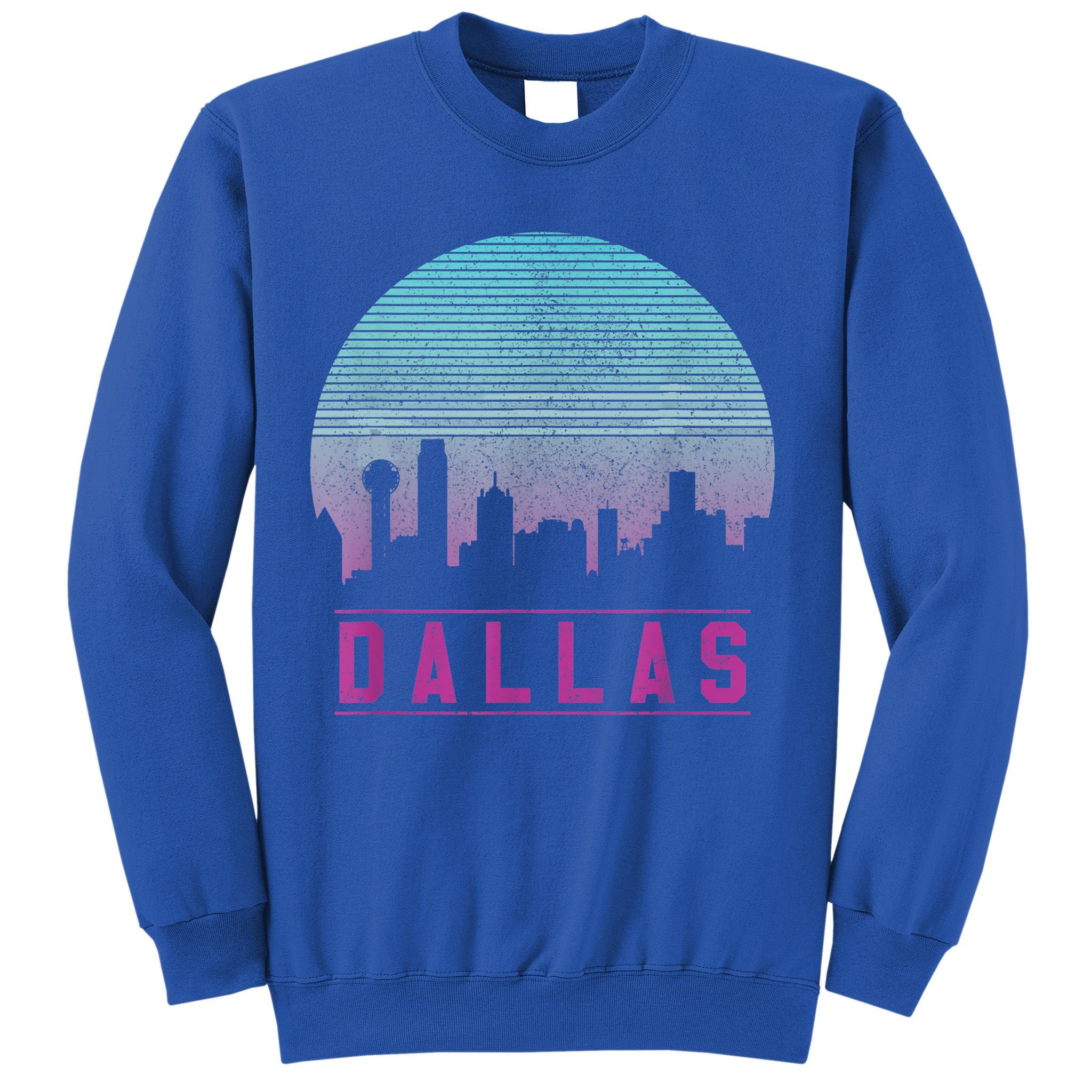 Dallas Skyline Meaningful Gift Vintage Retro Texas Gift Meaningful Gift Sweatshirt