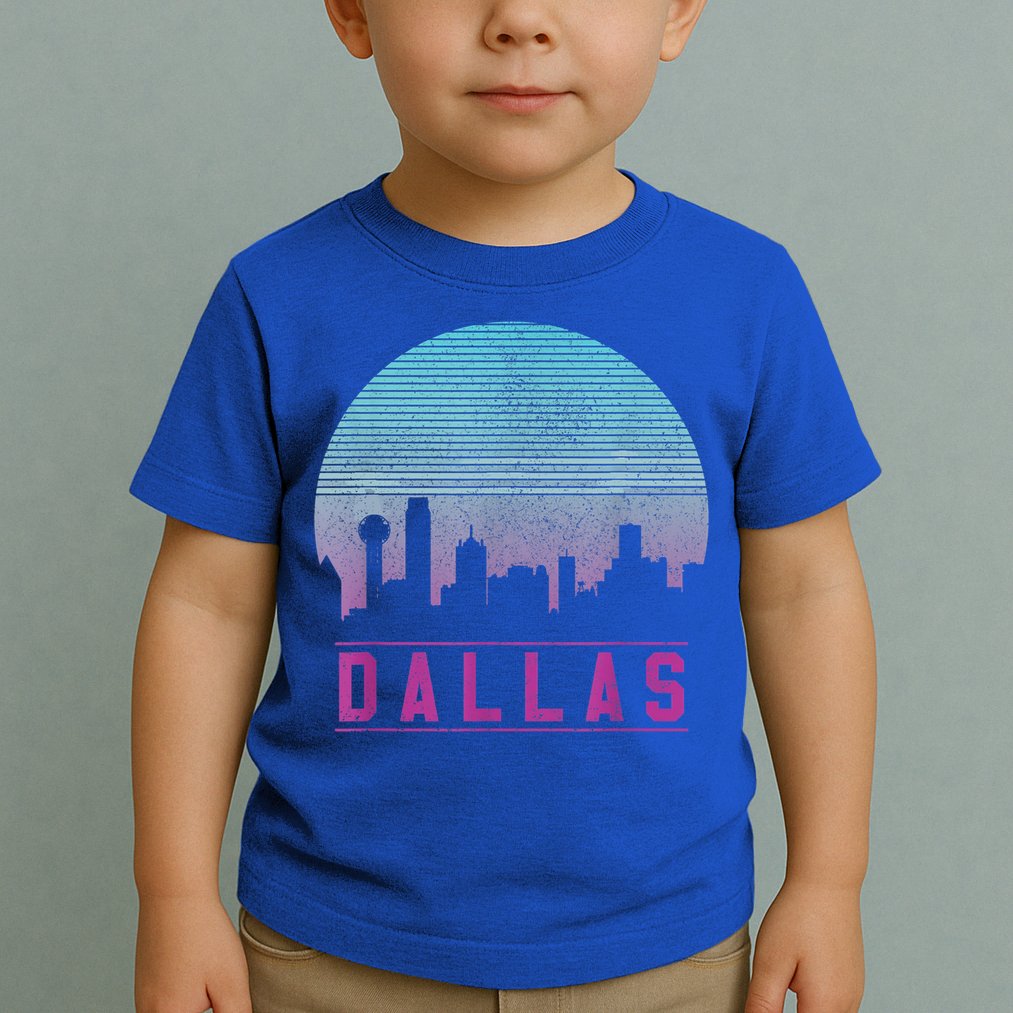 Dallas Skyline Meaningful Gift Vintage Retro Texas Gift Meaningful Gift Toddler T-Shirt