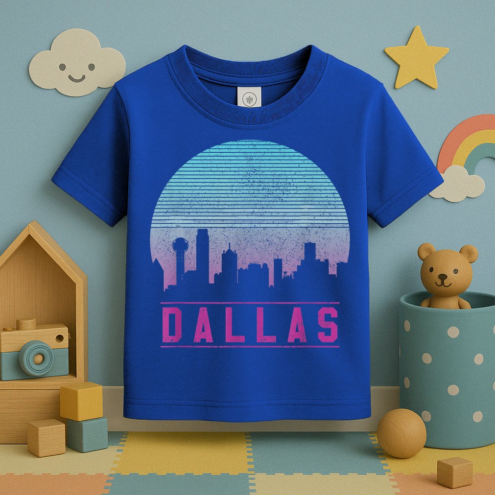 Dallas Skyline Meaningful Gift Vintage Retro Texas Gift Meaningful Gift Toddler T-Shirt