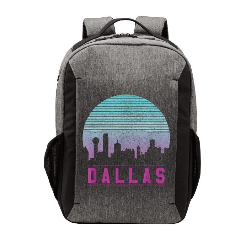 Dallas Skyline Meaningful Gift Vintage Retro Texas Gift Meaningful Gift Vector Backpack