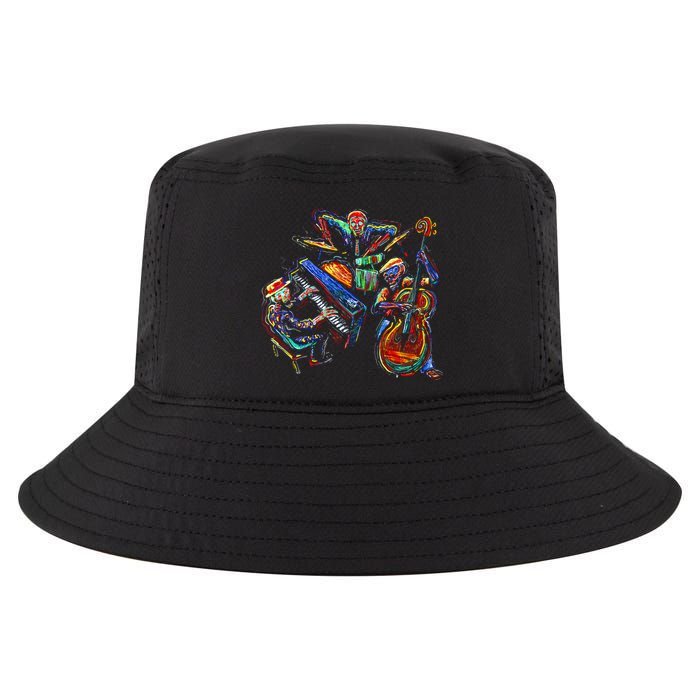 Dancing Skeleton Music Band Cool Comfort Performance Bucket Hat
