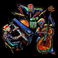 Dancing Skeleton Music Band Bucket Hat
