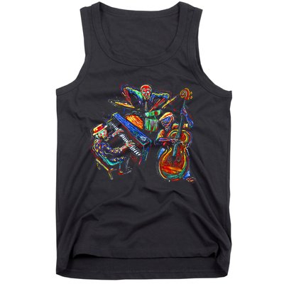 Dancing Skeleton Music Band Tank Top