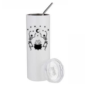 Dancing Skeletons Mystical Halloween Cool Gift Stainless Steel Tumbler