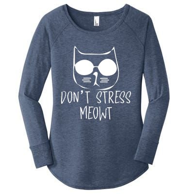 Don't Stress Meowt Gift Women's Perfect Tri Tunic Long Sleeve Shirt