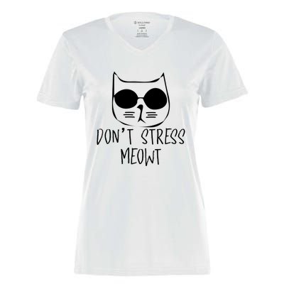 Don't Stress Meowt Gift Women's Momentum V-Neck T-Shirt