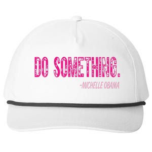 Do Something Michelle Obama Snapback Five-Panel Rope Hat