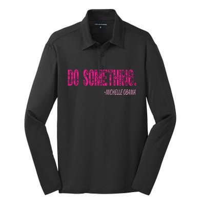 Do Something Michelle Obama Silk Touch Performance Long Sleeve Polo