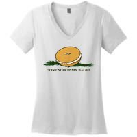 DonT Scoop My Bagel Women's V-Neck T-Shirt