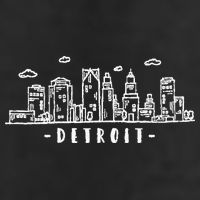 Detroit Skyline Michigan Vintage Hat