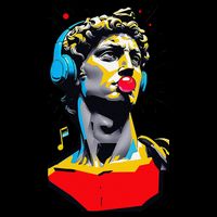 David Statue Michelangelo Motivational Renaissance Art 16 in Basic Backpack