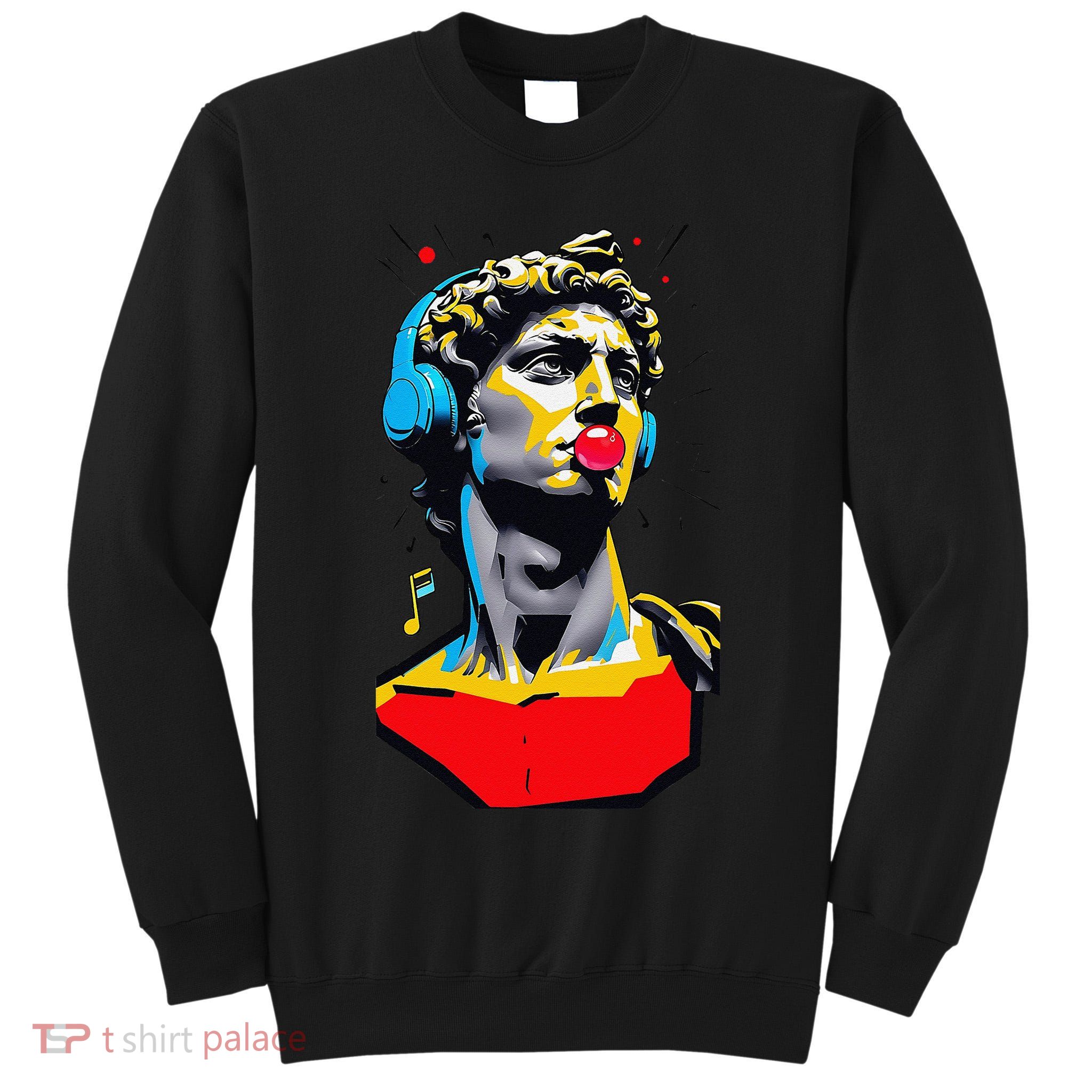David Statue Michelangelo Motivational Renaissance Art Tall Sweatshirt