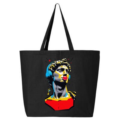 David Statue Michelangelo Motivational Renaissance Art 25L Jumbo Tote
