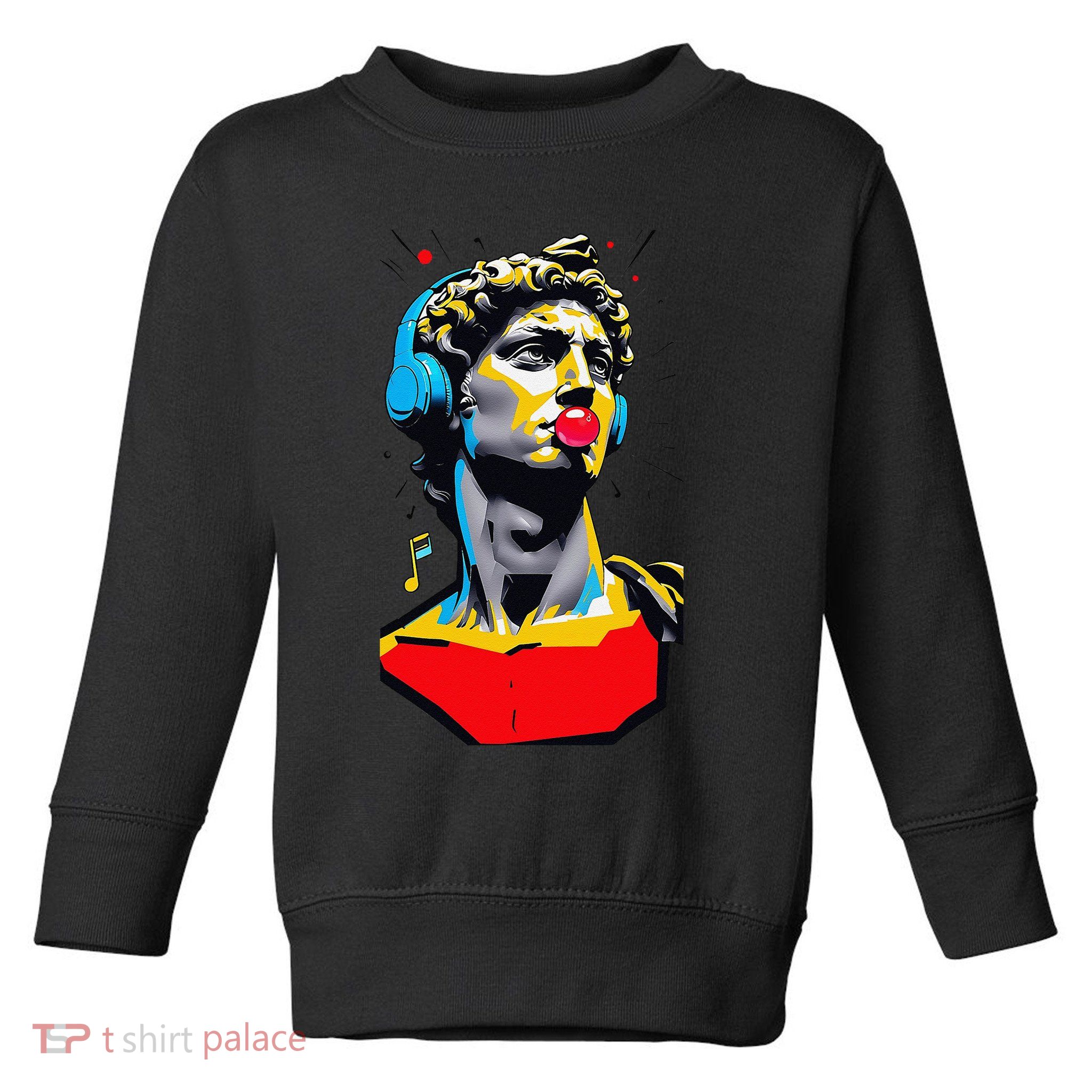 David Statue Michelangelo Motivational Renaissance Art Toddler Sweatshirt