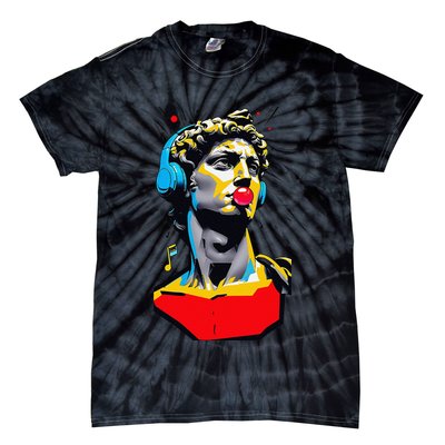 David Statue Michelangelo Motivational Renaissance Art Tie-Dye T-Shirt