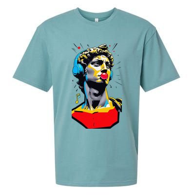 David Statue Michelangelo Motivational Renaissance Art Sueded Cloud Jersey T-Shirt