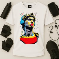 David Statue Michelangelo Motivational Renaissance Art Performance Shirt