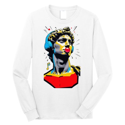 David Statue Michelangelo Motivational Renaissance Art Long Sleeve Shirt