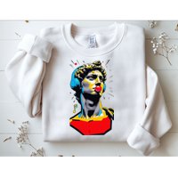 David Statue Michelangelo Motivational Renaissance Art Sweatshirt