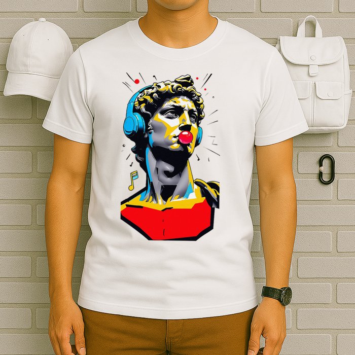 David Statue Michelangelo Motivational Renaissance Art T-Shirt