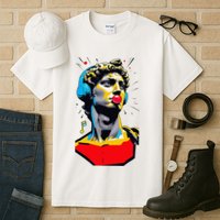 David Statue Michelangelo Motivational Renaissance Art Tall T-Shirt