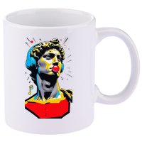 David Statue Michelangelo Motivational Renaissance Art 11oz C Handle Ceramic Mug