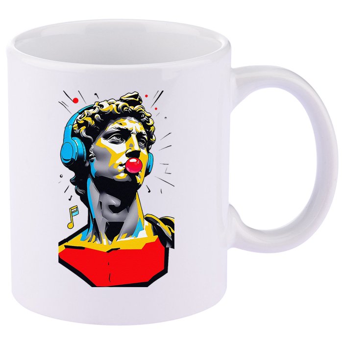 David Statue Michelangelo Motivational Renaissance Art 11oz C Handle Ceramic Mug