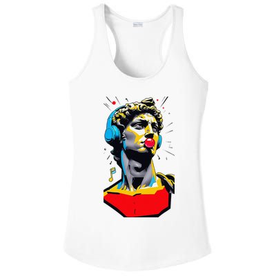 David Statue Michelangelo Motivational Renaissance Art Ladies PosiCharge Competitor Racerback Tank