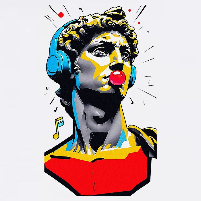 David Statue Michelangelo Motivational Renaissance Art Youth Performance Sprint T-Shirt