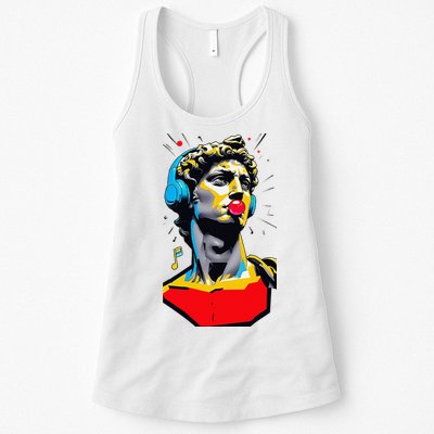 David Statue Michelangelo Motivational Renaissance Art Womens Tank Top