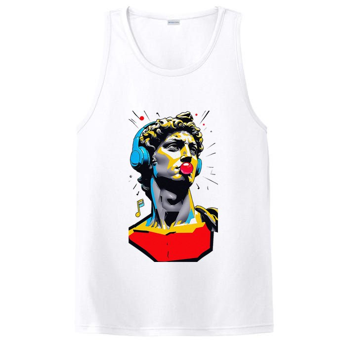David Statue Michelangelo Motivational Renaissance Art PosiCharge Competitor Tank