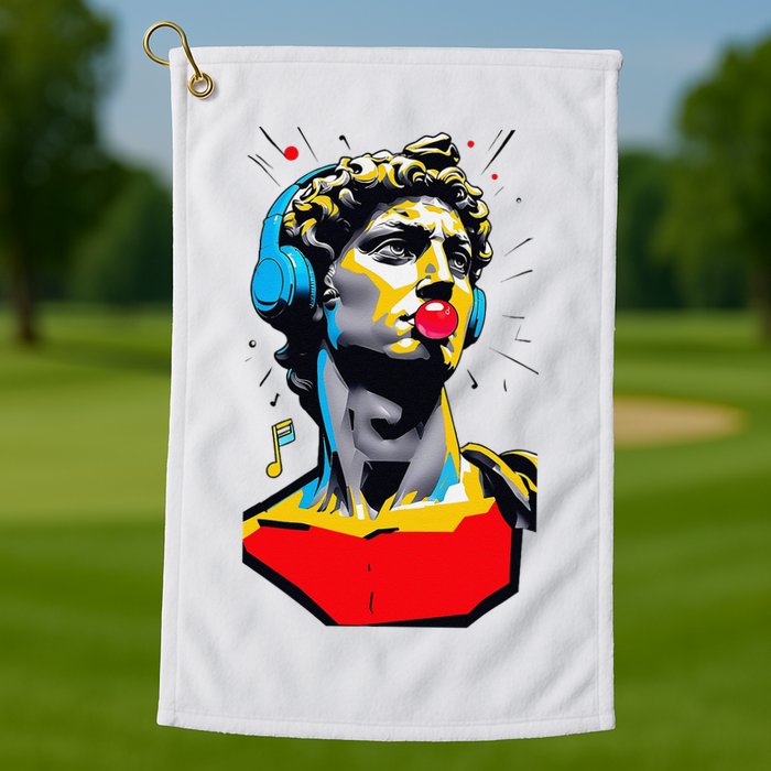 David Statue Michelangelo Motivational Renaissance Art Golf Towel