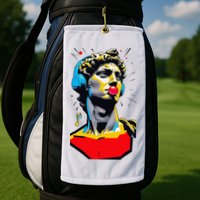 David Statue Michelangelo Motivational Renaissance Art Golf Towel
