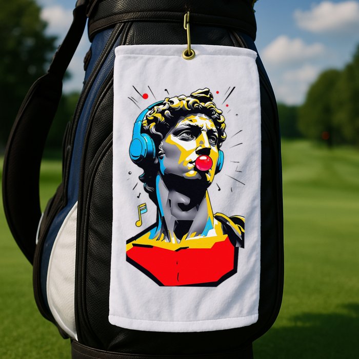 David Statue Michelangelo Motivational Renaissance Art Golf Towel