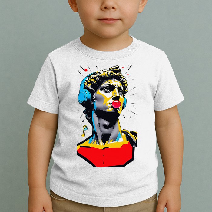 David Statue Michelangelo Motivational Renaissance Art Toddler T-Shirt